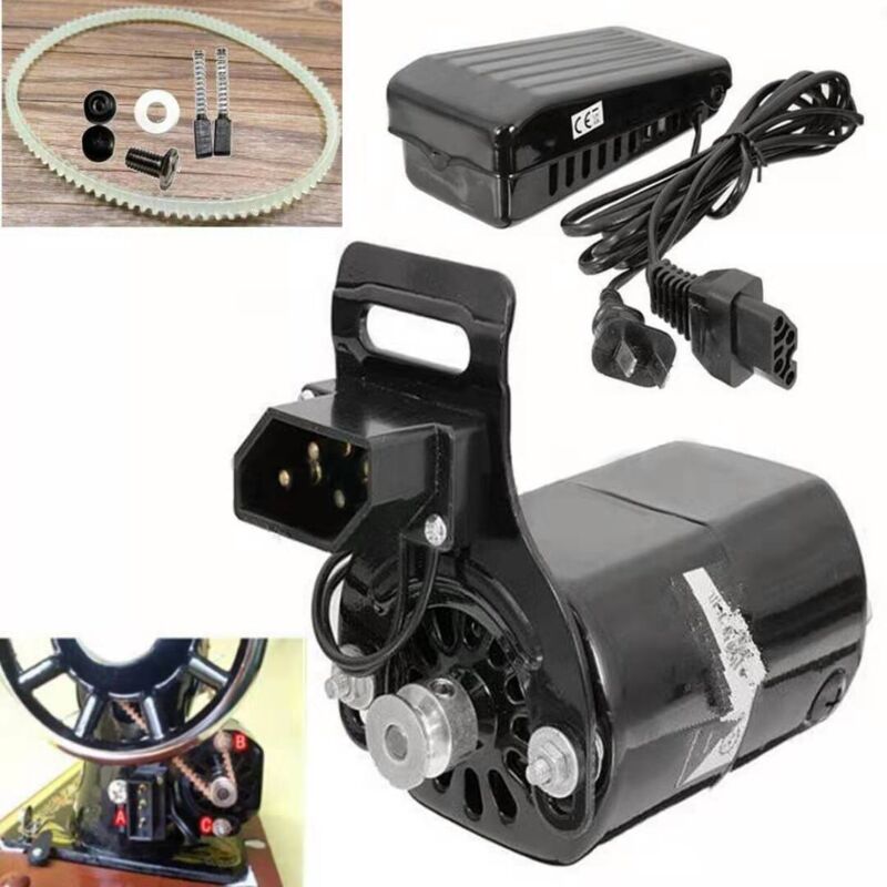 Cyslmuk - Sewing Machine Motor, Foot Control Pedal, Vintage Sewing Machine Universe Pedal, 180w Sewing Motor Spare Parts with Foot Pedal, Low Noise