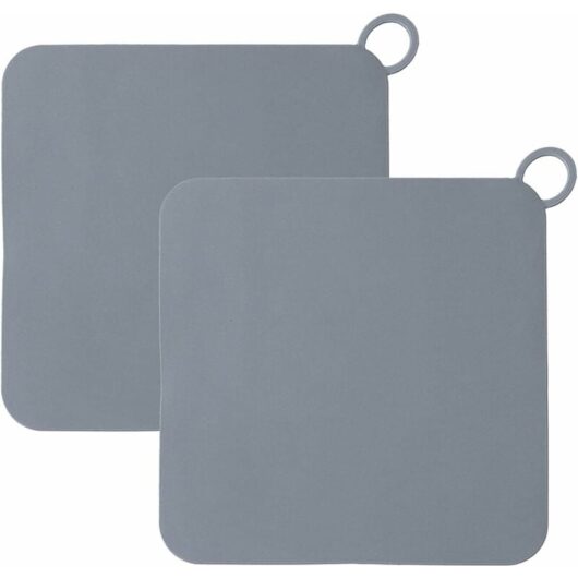 Héloise - 2 Pieces Silicone Drain Protector 14.7 14.7cm Anti-Odor Mat for Sewer Floor Drain, Drainage Filter with Carrying Handle Floor Leak Mat for