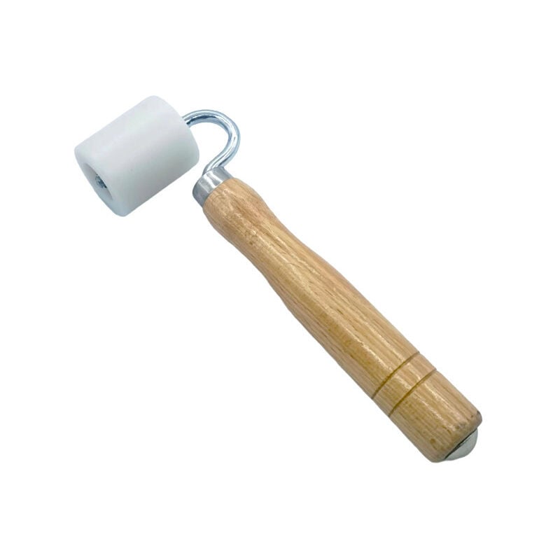 Hand pressure roller, paper presser, flat sewing roller, pressure roller, hand tool, natural wood