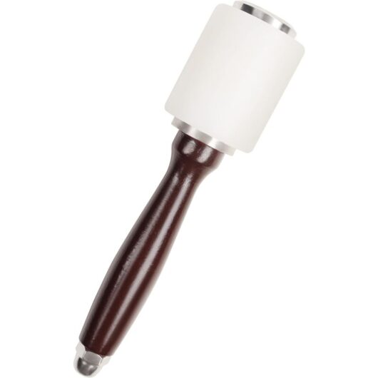 Memkey - Leather Hammer - 20.5 cm - Nylon Rubber Hammer with Wooden Handle - Leather Tools for Sewing, Leathercraft, Leatherworking, Carving,