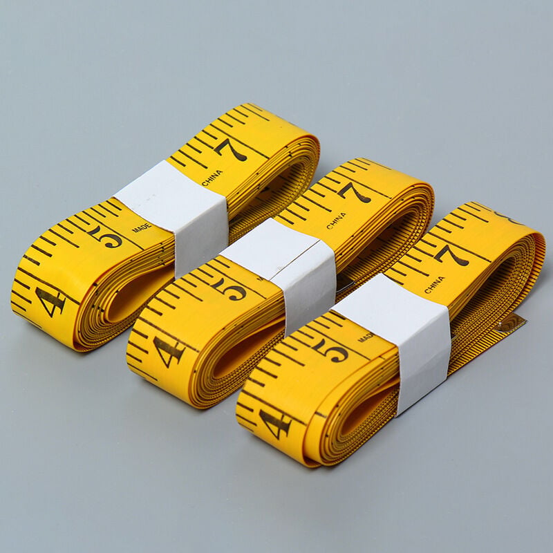 3 Pieces Double Sided Tape Measure for Sewing, Chest/Waist Size, 300cm/120', Fabric Bra Size Head Circumference Tailor Double Sided Fabric Ruler