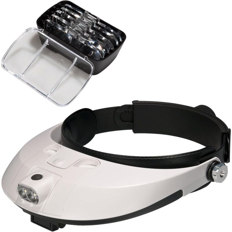 Head Magnifying Glass with led Lamp Magnifying Glass Magnifying Glass for Repair, Jewelry, Sewing, Crafts, Circuit Board Monitoring