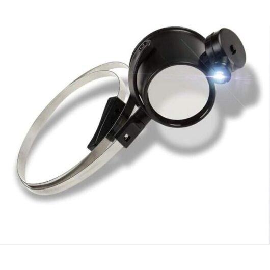 Magnifying Glasses with led Light 15X Zoom - Headband Magnifier with Light for Reading, Jeweler, Sewing, and diy