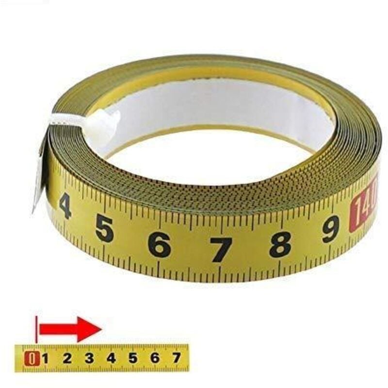 Metric Tape Measure 1-5 Meters Self-adhesive-with Glue Tape for Carpenter Home Use-Sewing Machine Sticker (5m)