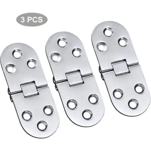 3PCS Alloy Table Hinges Stainless Steel Hinges Door Folding Flap Hinges Table Hinges Folding Hinges Alloy Flip Hinges For Drawer Table Desk Sewing