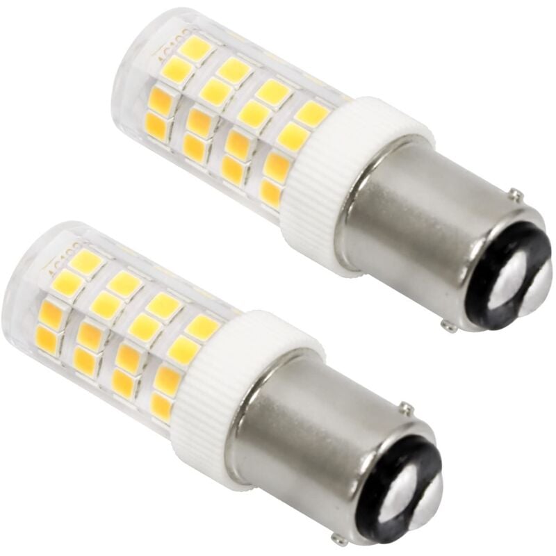 5W LED Sewing Machine Bulb B15d, 220-240V, 500LM Warm White 3000K, 40W Incandescent Lamp Equivalent, Non-Dimmable, B15 Bayonet Cap Bulb for Sewing