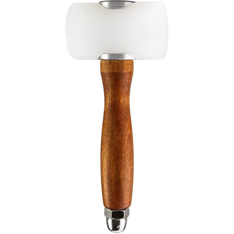 Nylon Mallet for Leather Carving, Leather Hammer with Wooden Handle, Leather Tools for Sewing, Carving, Punching and Stamping