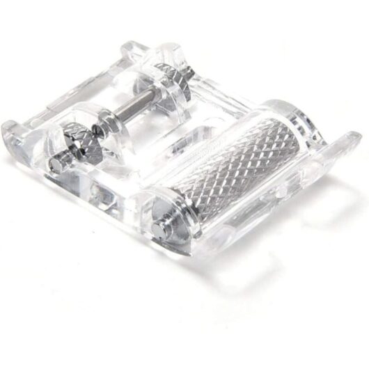 Roller presser foot with wheel for Alfa, SINGER, Elna, Juki, SilverCrest, Janome, Brother sewing machines (Snap-on)