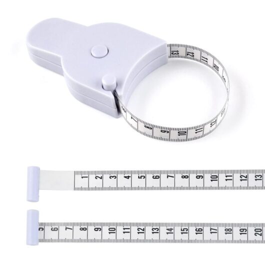 Tape measure, for the body, 150 cm, white
