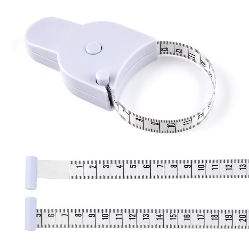 Tape measure, for the body, 150 cm, white