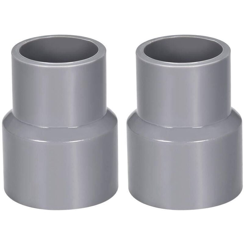Tinor - 40mm x 20mm pvc Pipe Reducer Fitting Coupling Hub dwv Gray 2Pcs