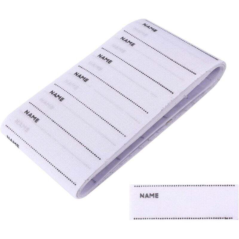 Clothing labels, 200 iron-on fabric labels for sewing personalized clothing for school uniforms.
