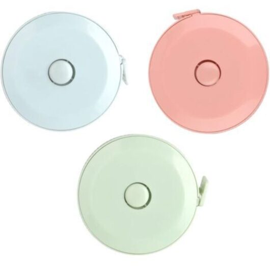 3 Pieces Measuring Tape 1.5m, Double-Sided Retractable Measuring Tape, Flexible for Diet Sewing Tailor