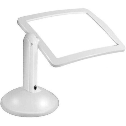 3x rectangular magnifying glass with LED light for visually impaired seniors sewing jewelry reading, TRIMEC