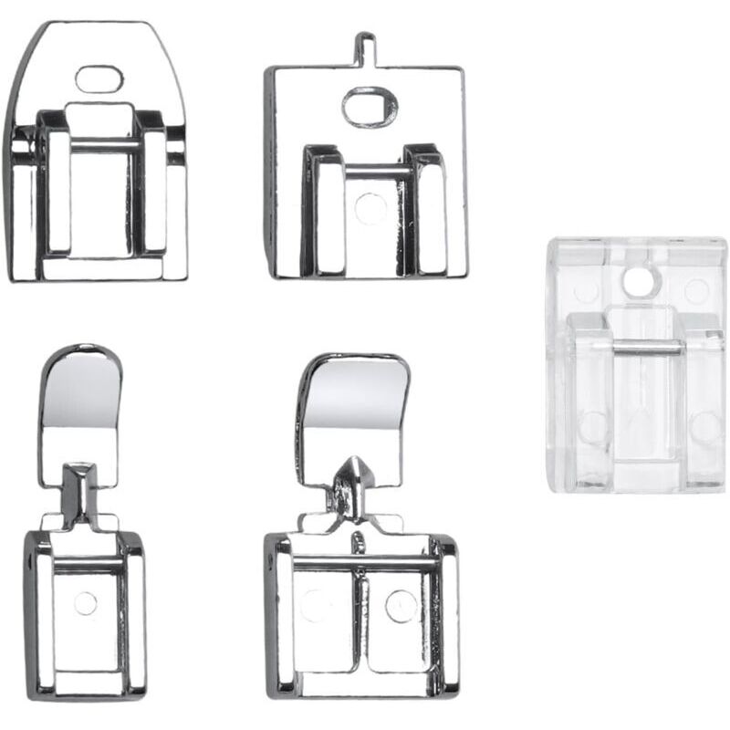 5-Piece Zipper Presser Feet for Sewing Machines, Invisible Zipper Presser Foot, Compatible with Brother, Singer, and Janome Home Sewing Machines