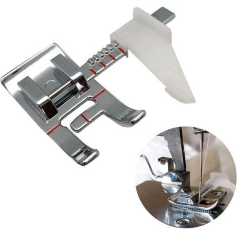 Adjustable guide presser foot, suitable for low-shank sewing machines, domestic sewing machine accessories, presser foot for rulers and gauges