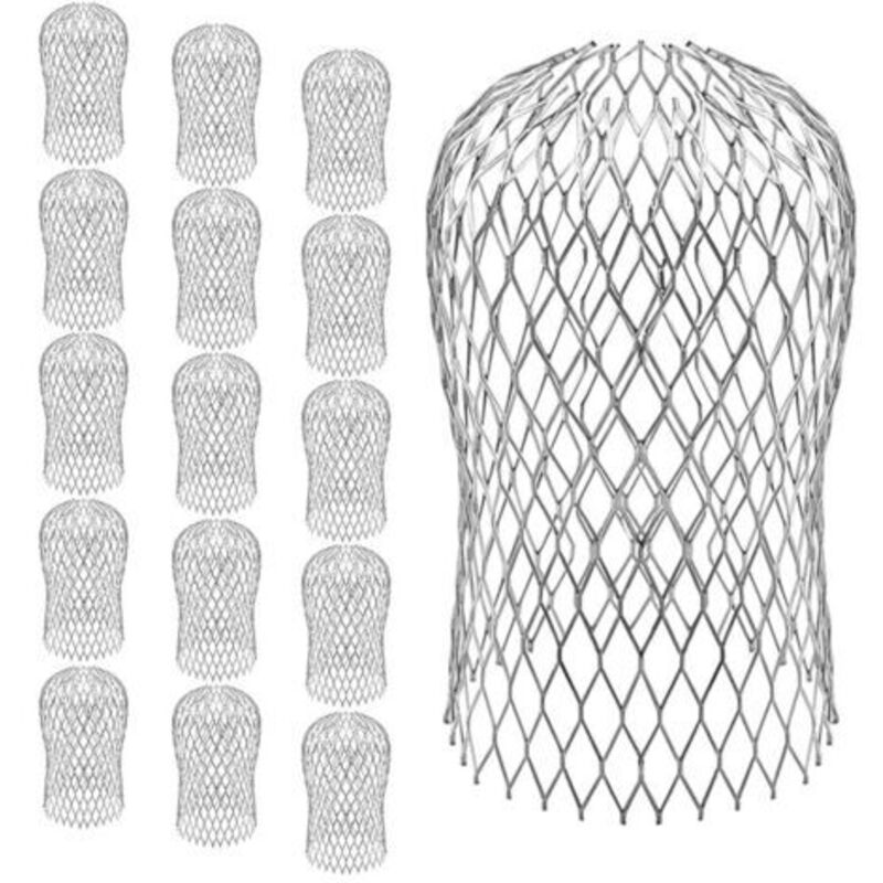 Gutter Filter, Aluminum Gutter Guard, Leaf Filter, Metal Gutter Guards for House, Eaves, Ditch, Sewer, 16 pc