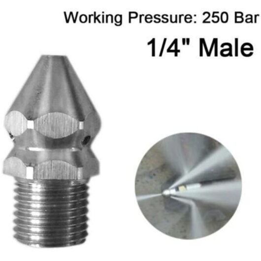 High-pressure cleaner cleaning nozzle drain sewer cleaning hose spray nozzle 4 Jet garden accessories high-quality front hole