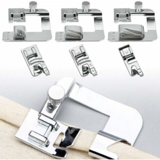 Sewing machine 7307 3/4/6 mm hem 6290 hem 4/8 6/8 8/8 inch presser foot set