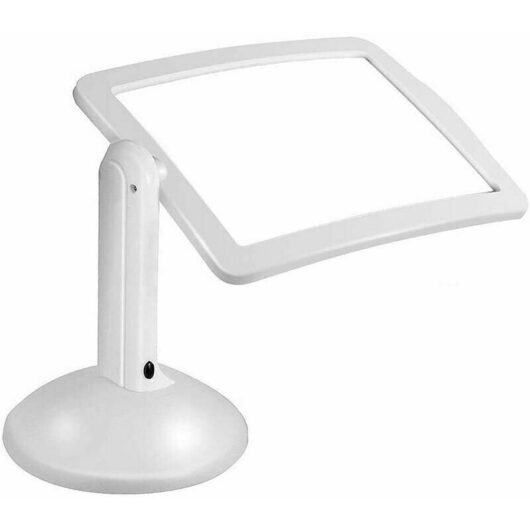 3x Rectangular Magnifying Glass with LED Light, Hands-Free A4 Full Page Magnifier, for Books, Visually Impaired, Elderly, Sewing, Jewelry, Reading