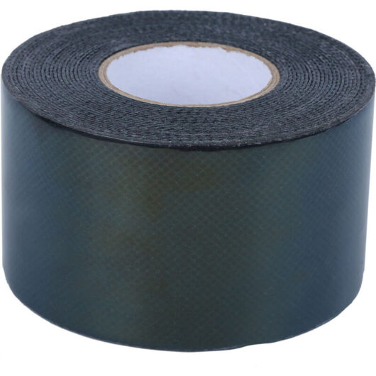 Double-sided adhesive tape for sewing artificial grass, 50 mm x 5 m. Wear-resistant fabric tape.