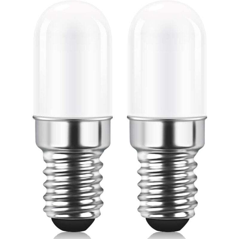 E14 LED Bulb for Refrigerator, 1.5W equivalent to 15W, Warm White 3000K, Fridge Bulb, Salt Lamp, Sewing Machine, Pack of 2