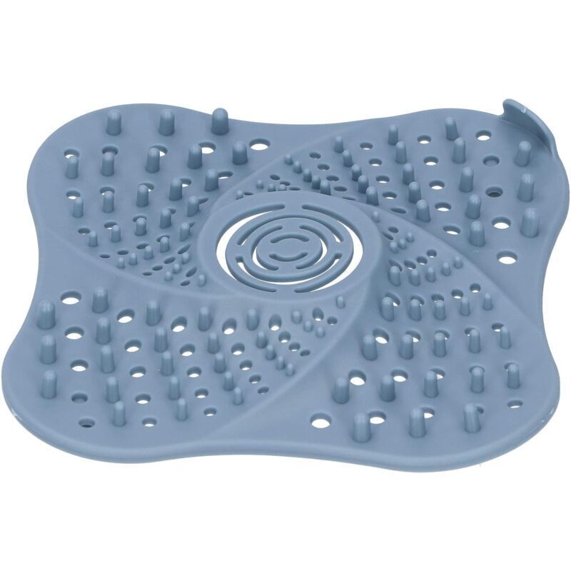 Hair Catcher, Bathroom Drain Covers Floor Drain Cover Anti-Clog Stopper Sink Sewer Filter Blue