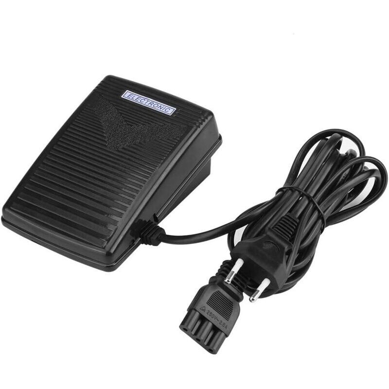 Singer sewing machine foot pedal with cord for home sewing, compatible with Singer, JUKI, Husqvarna Viking, Elna, etc. (EU)