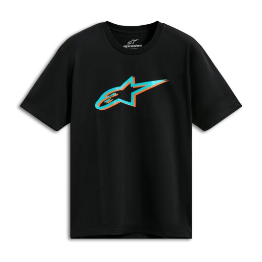 Alpinestars Ageless Shadow CSF T-Shirt Black Turquoise - S