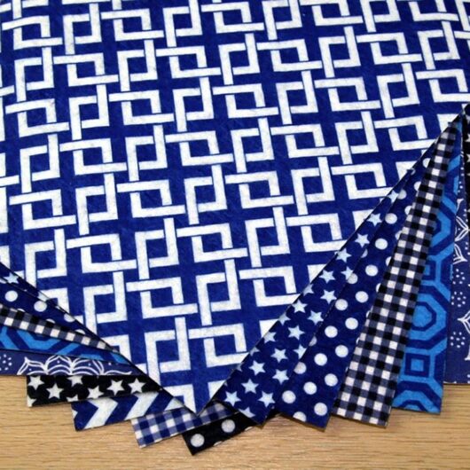 Camelot Fabrics Soft Felt Fabric Blues