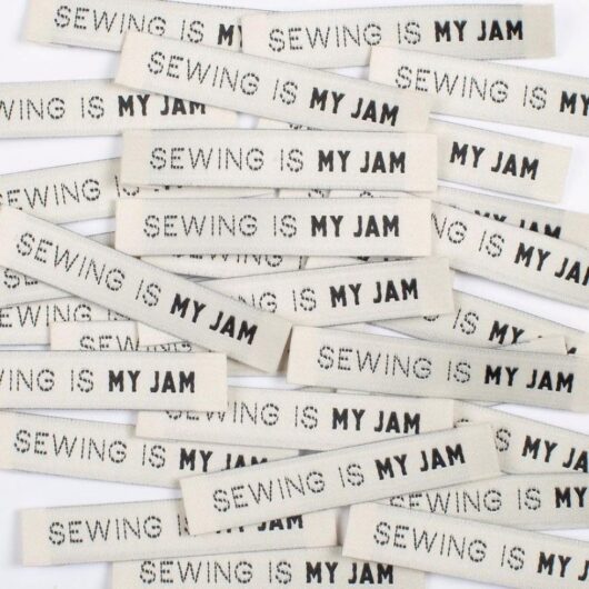 Kylie And The Machine Sewing Is My Jam Woven Labels