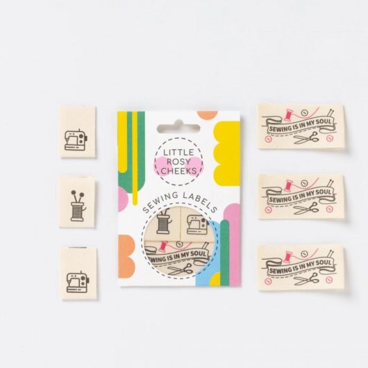 Little Rosy Cheeks Sewing Is In My Soul Woven Labels
