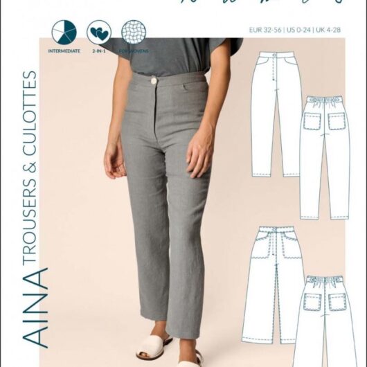 Named Clothing Paper Sewing Pattern Aina Trousers & Culottes