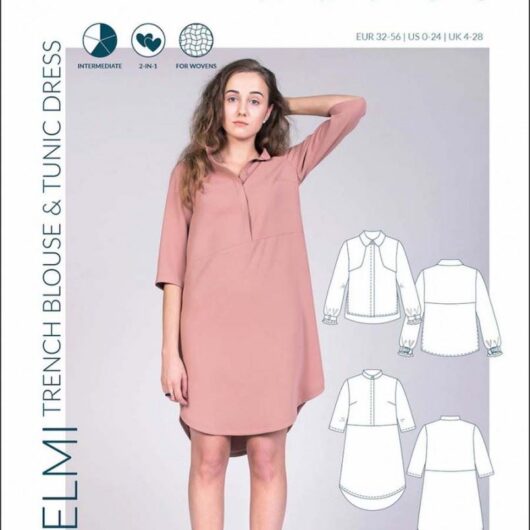 Named Clothing Paper Sewing Pattern Helmi Blouse & Dress
