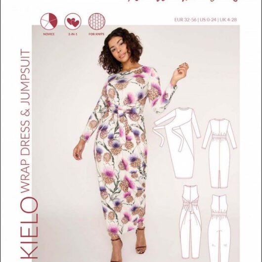Named Clothing Paper Sewing Pattern Kielo Wrap Dress & Jumpsuit