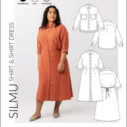 Named Clothing Paper Sewing Pattern Silmu Shirt & Dress