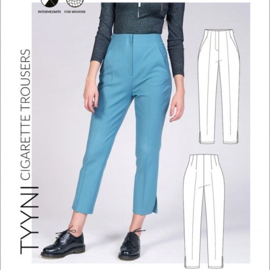 Named Clothing Paper Sewing Pattern Tyyni Cigarette Trousers