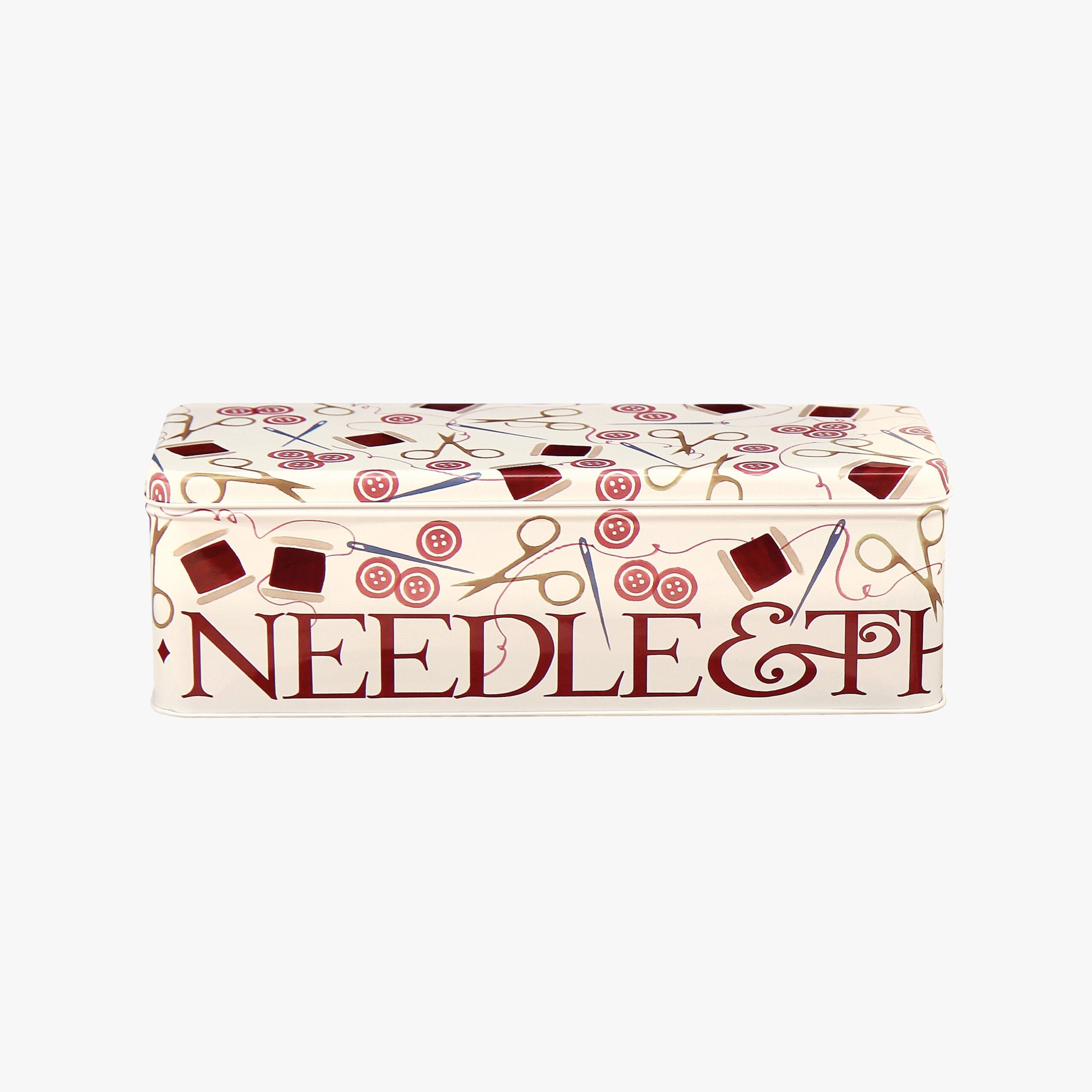 Pink Crafting Long Deep Rectangular Tin | Emma Bridgewater