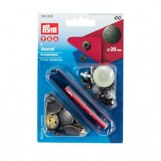 Prym Anorak Snaps Press Fasteners Antique Silver