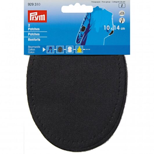 Prym Cotton Elbow Patches Black