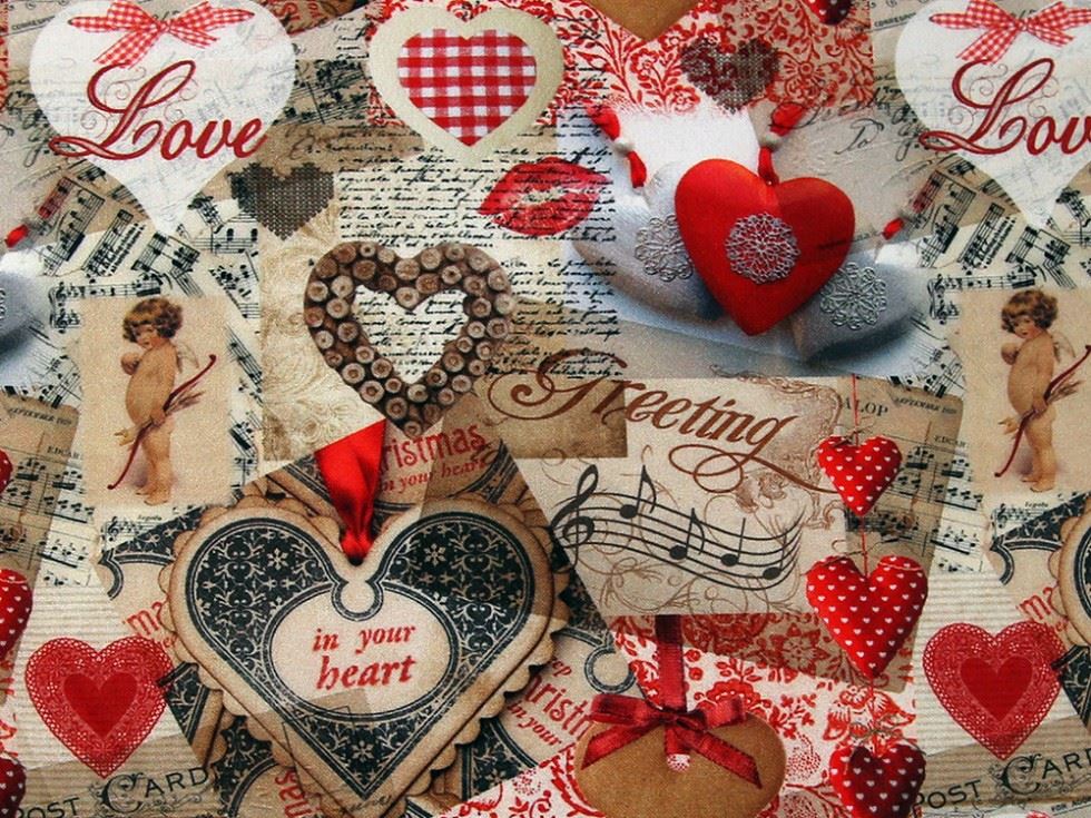 Stof France 100% Cotton Fabric Red & Beige